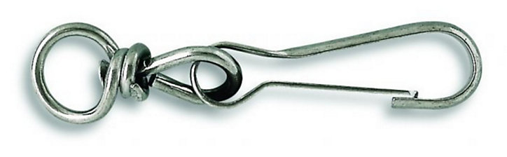 Porte-mousqueton simplex pivotant Chapuis inox 50 mm