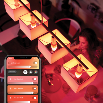 Philips Hue kaarslamp - wit en gekleurd licht 5W - 1  pack - E14