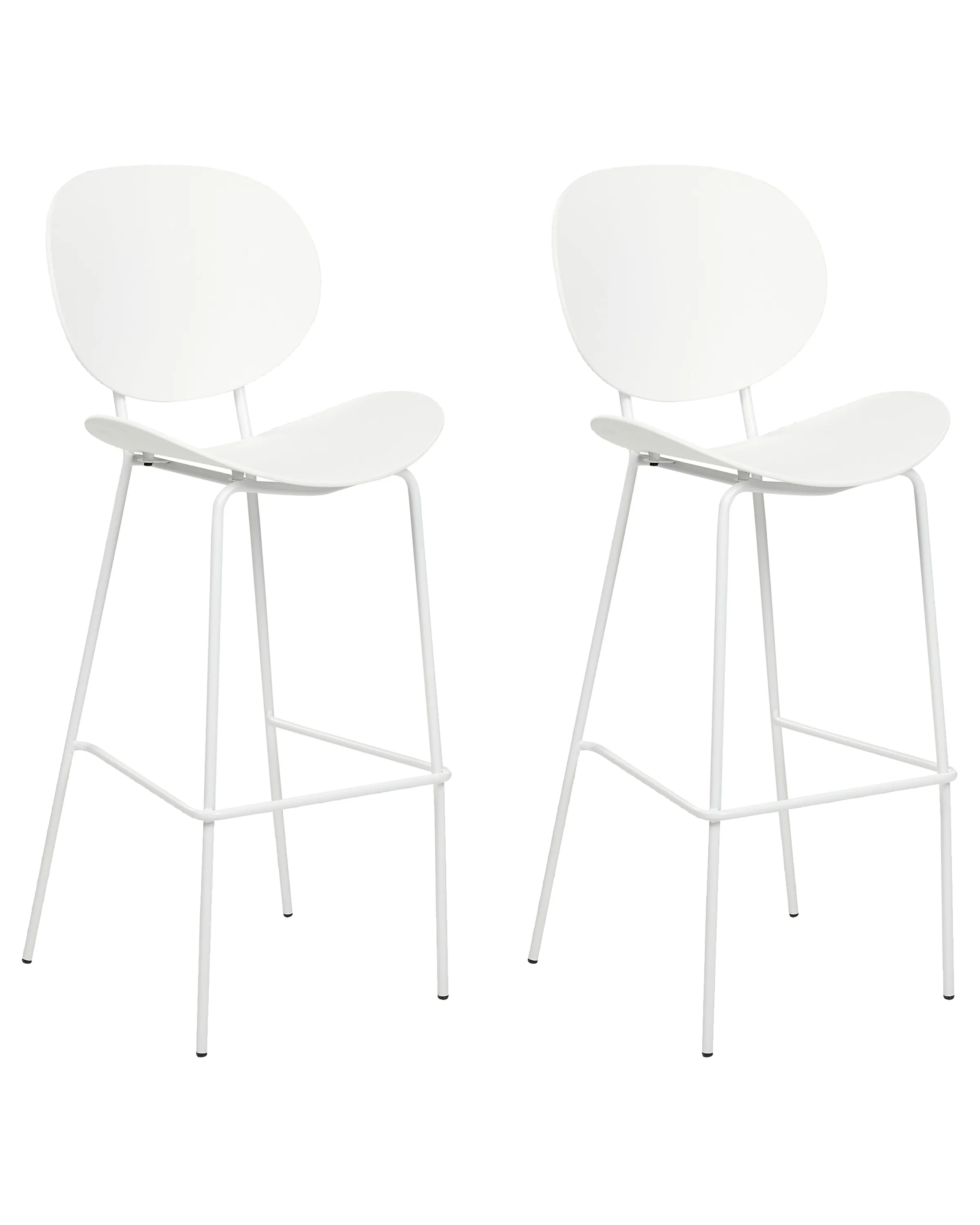 Set van 2 barstoelen SHONTO Wit