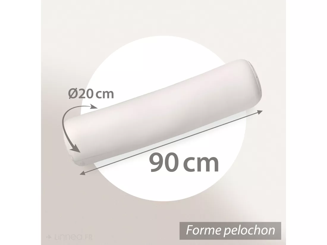 Traversin 90 cm GRIZZ'LIT PLUMES 100% Plumes de Canard