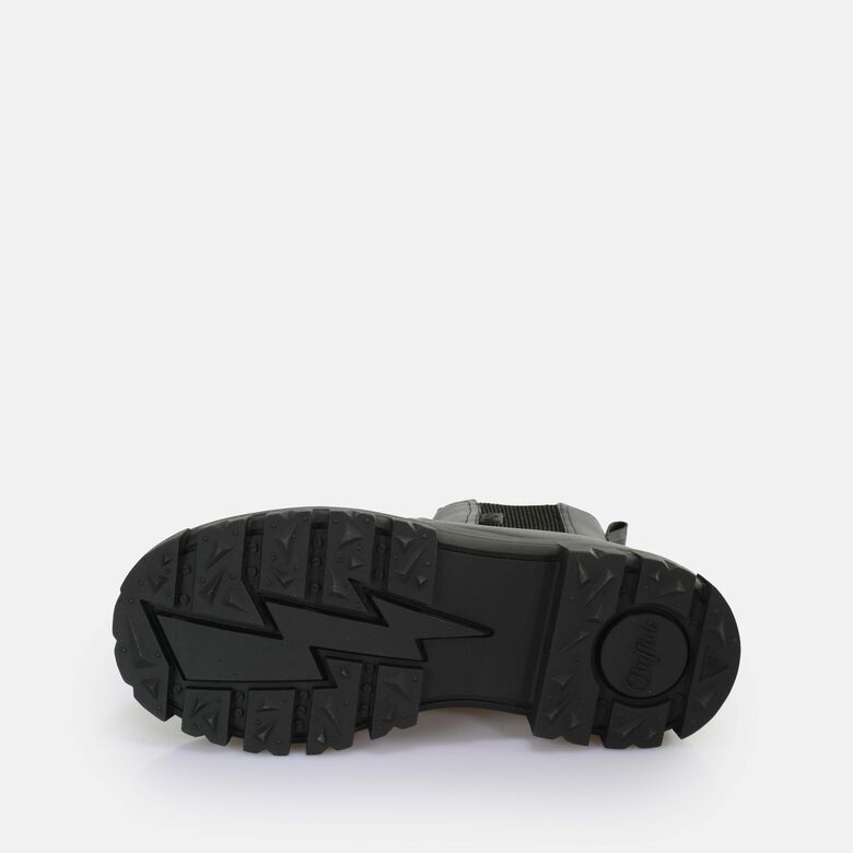 Aspha Chelsea Mid Bottines vegan, noirnoir