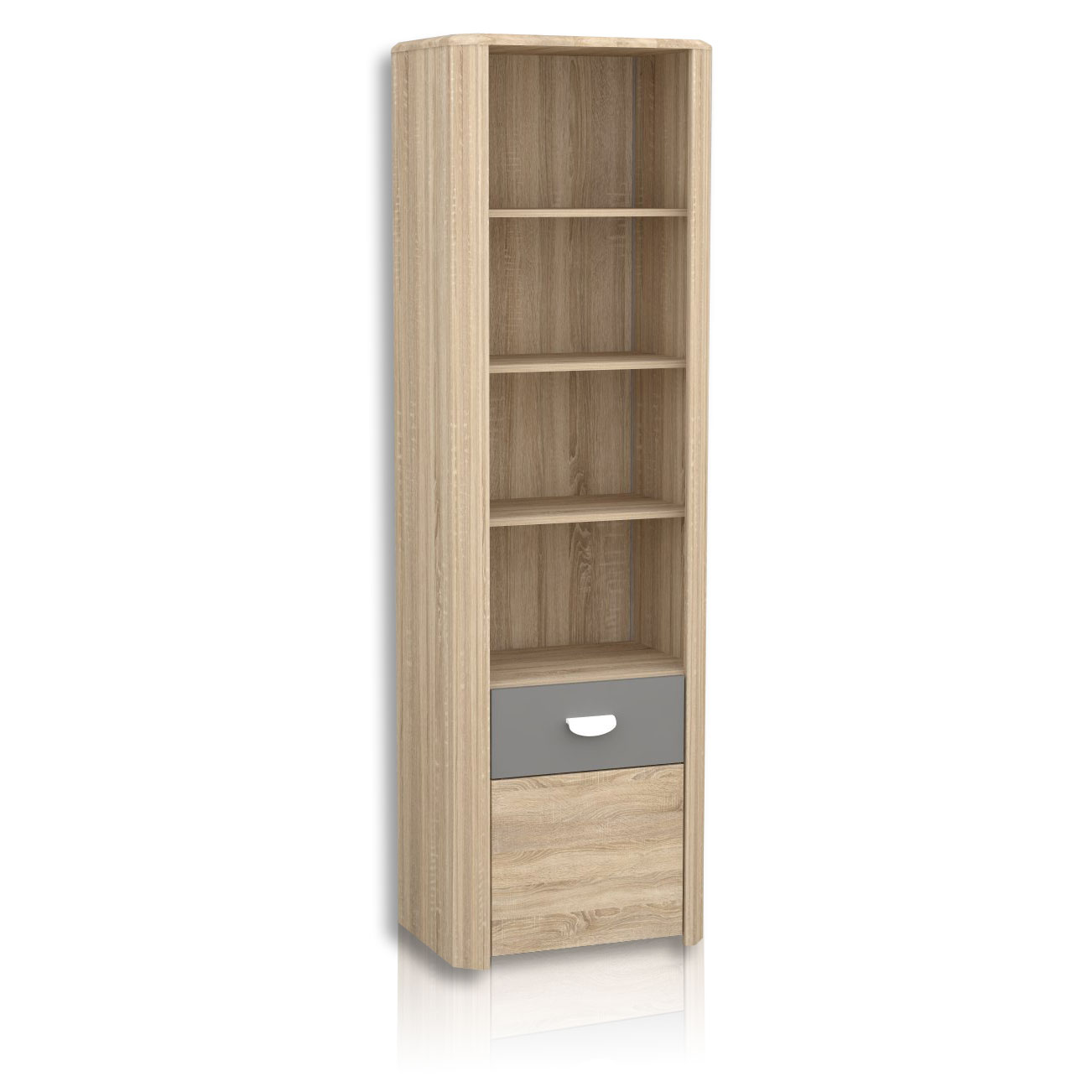 Regal - Sonoma Eiche-anthrazit - 195 cm hoch