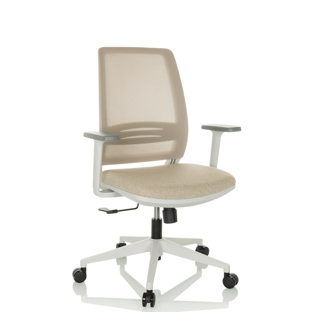 Home Office Bürostuhl PROFONDO ECO W Stoff/Netzstoff mit Armlehnen hjh OFFICE