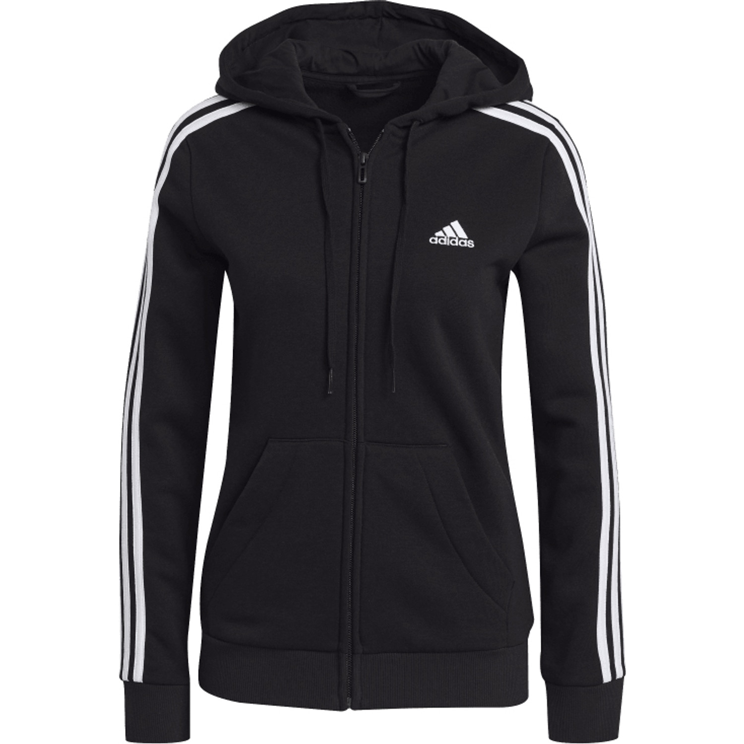 adidas 3 Stripes Fleece Full Zip Hoody