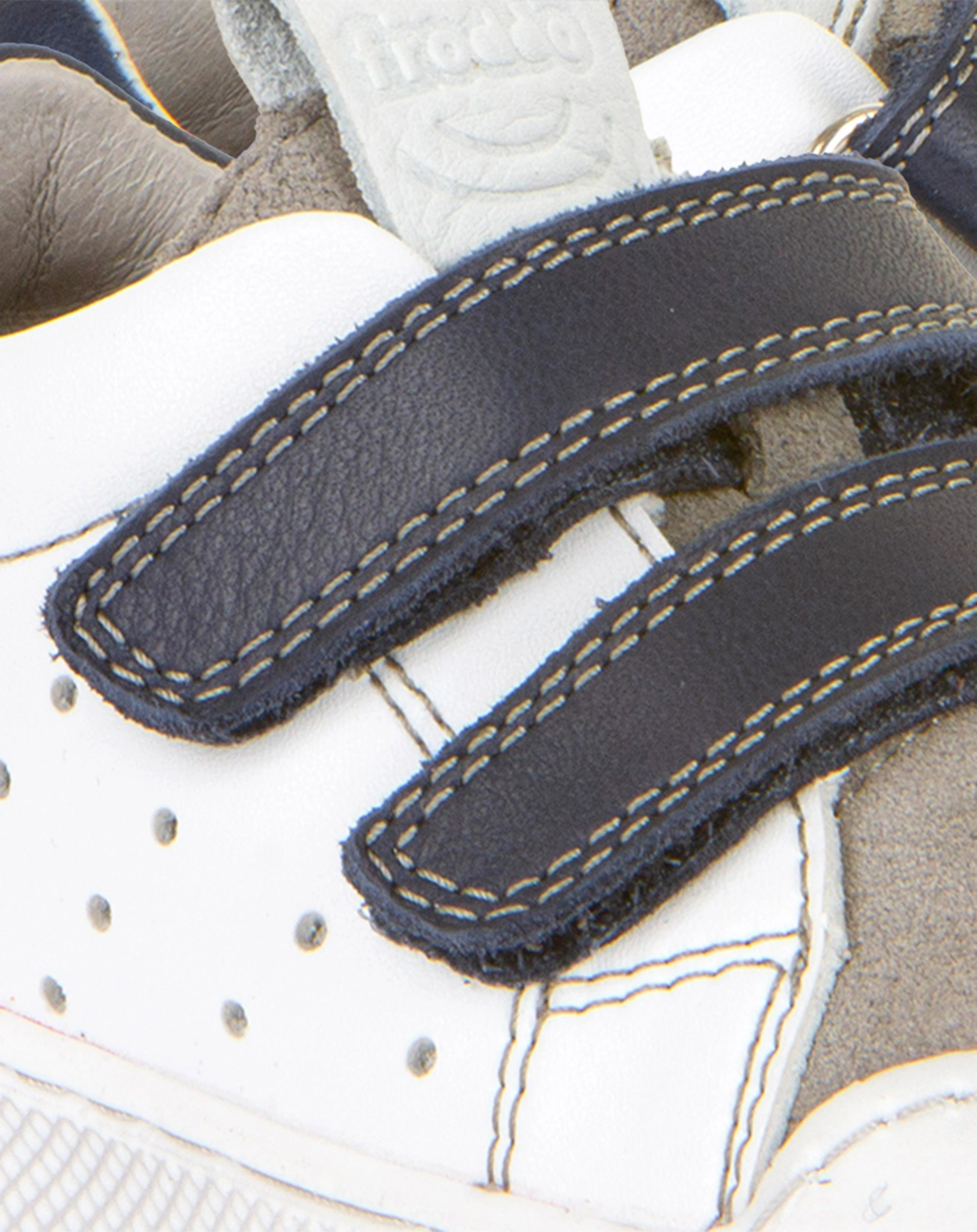 Klett-Halbschuhe ROSARIO RECYCLED in white/blue