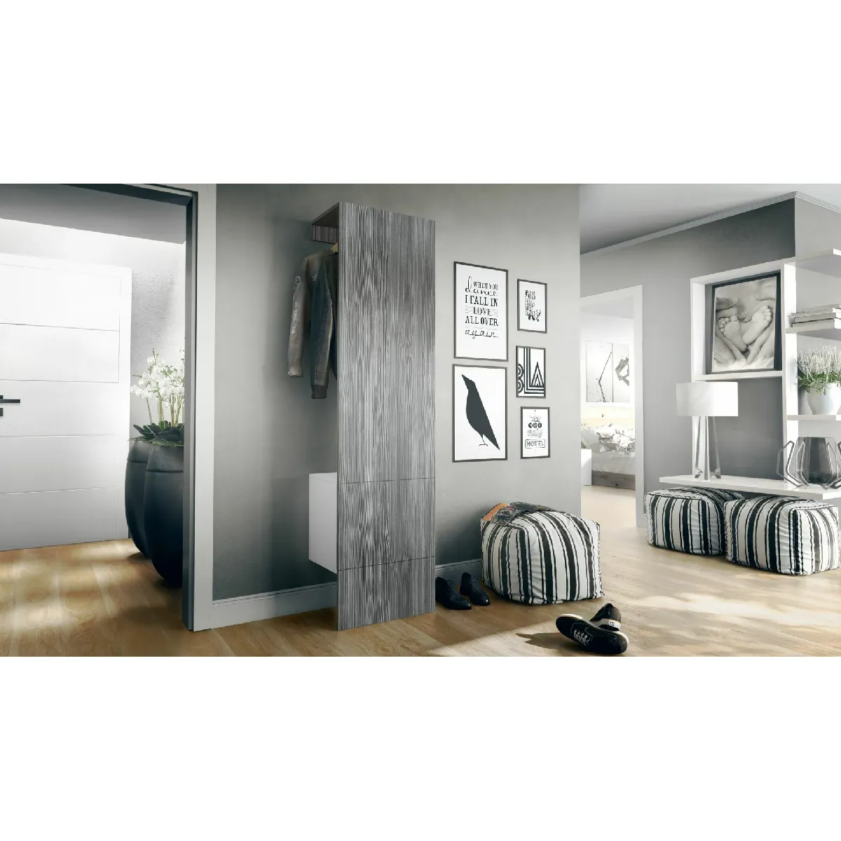 MPC Porte-manteaux Avola-anthracite