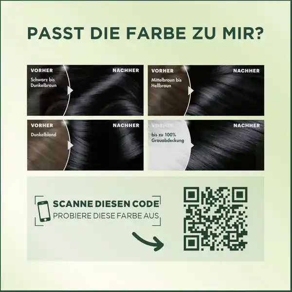 Ultra Crème Dauerhafte Pflege-Haarfarbe 1 Tiefes Schwarz