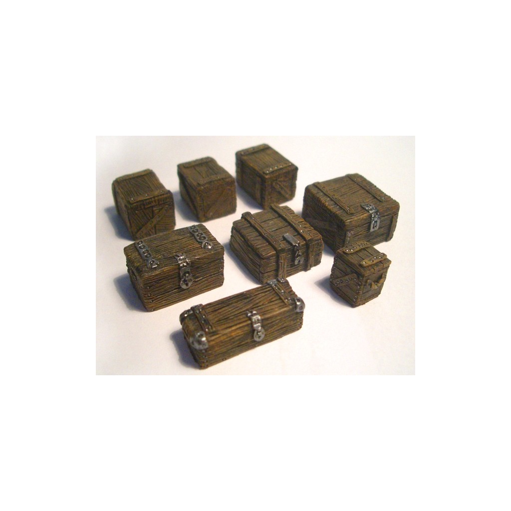 Ziterdes : Wooden Freight Boxes (8 pcs.)
