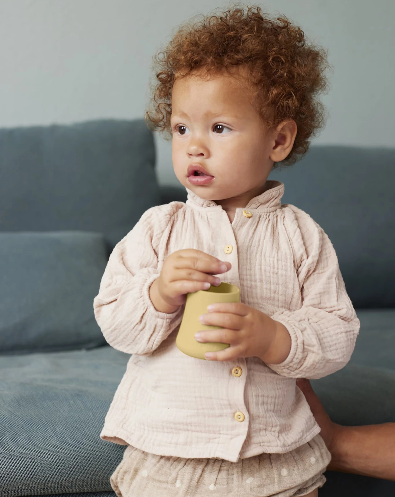 Silikon-Becher EVERYDAY BABY - DRINK & LEARN 2er Set in gelb