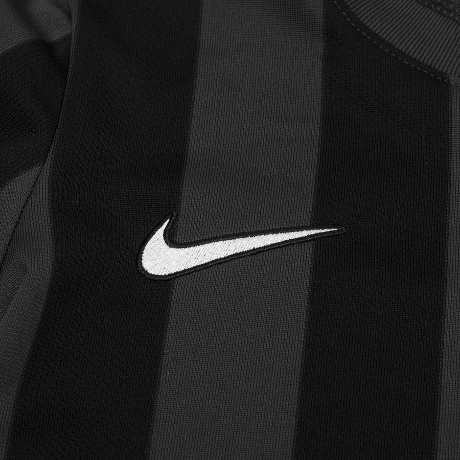 Nike Maillot Dri-FIT Striped Division IV - Gris/Noir/Blanc Manches Longues Enfant