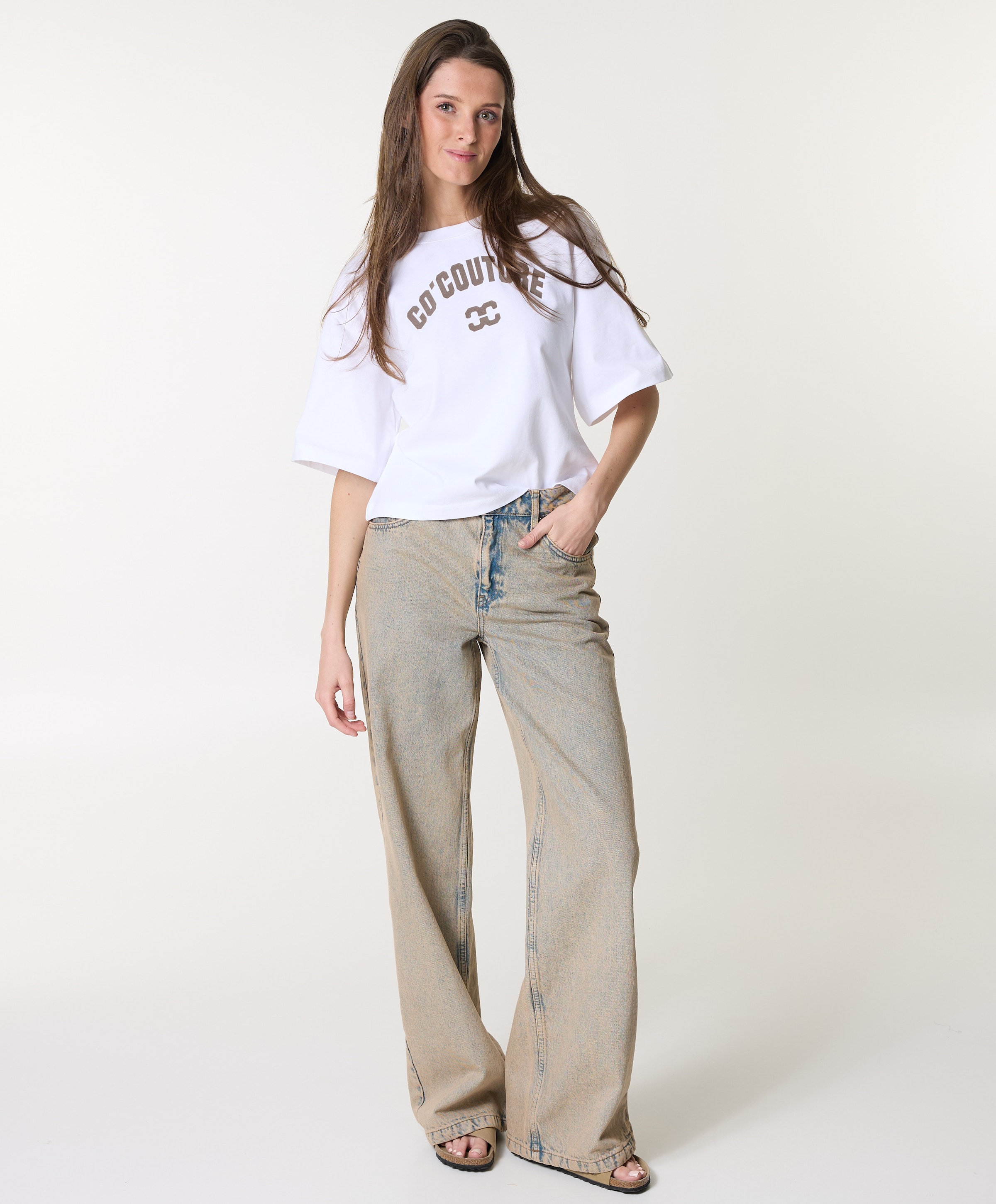 Co'Couture MauraCC LL dames jeans beige