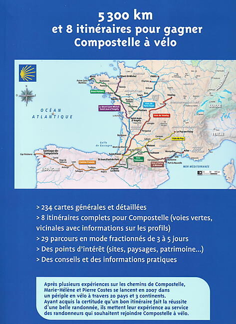 OUEST FRANCE - ATLAS VELO DE COMPOSTELLE