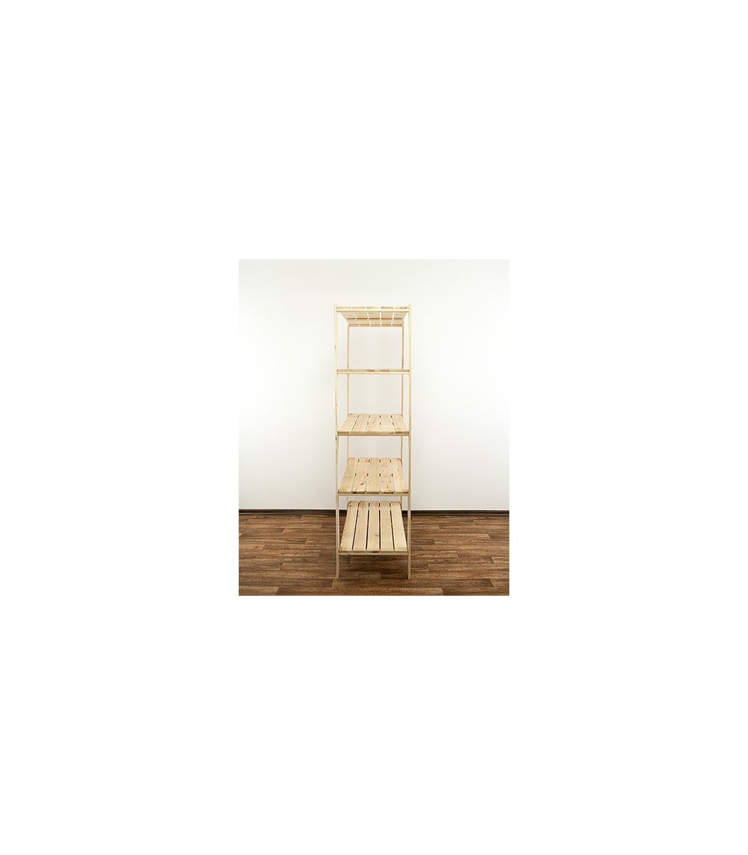 PROREGAL Houten Plank Woodland HxBxD 166,4 x 120 x 50 cm Plankbelasting 120 kg 5 planken Dennenhout Naturel
