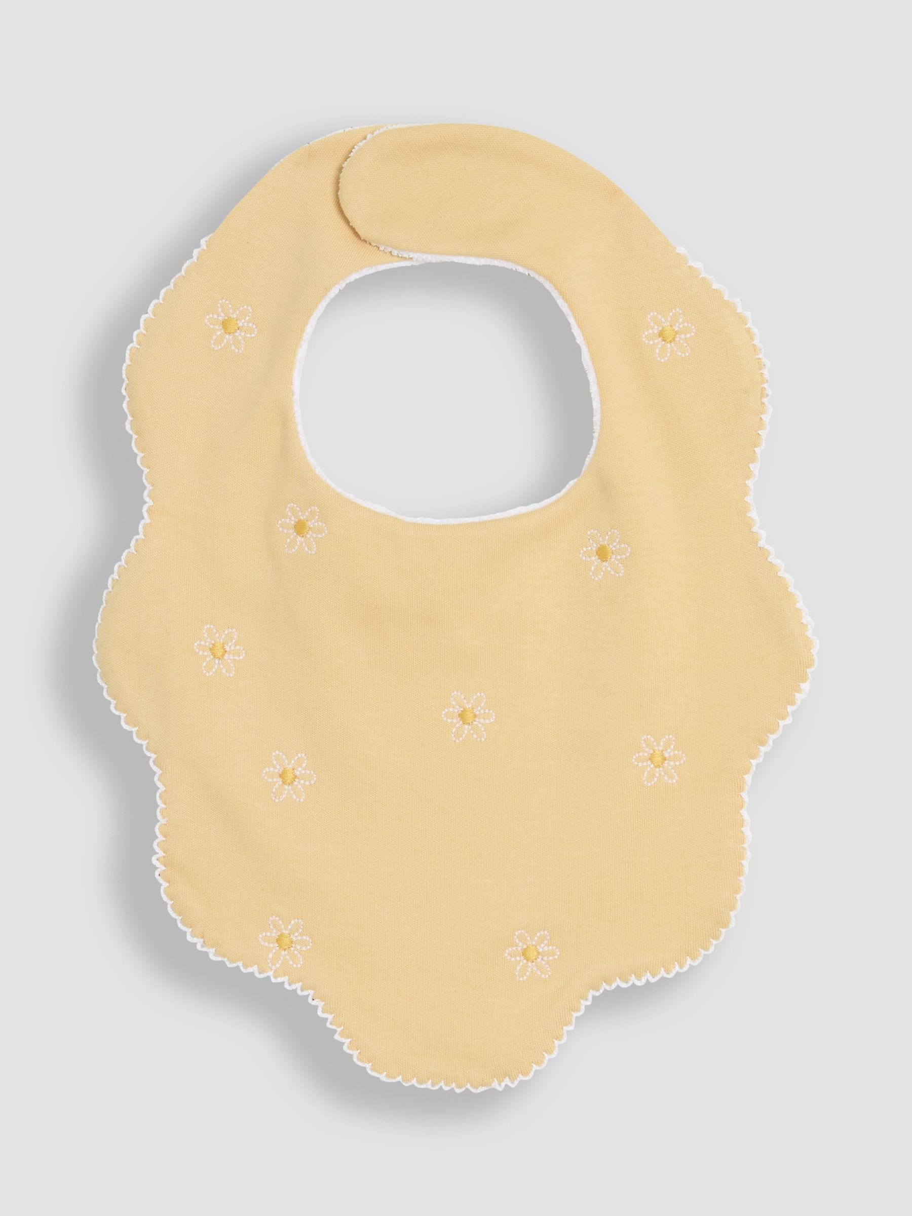 JoJo Maman Bébé 100% Cotton Scalloped Bib