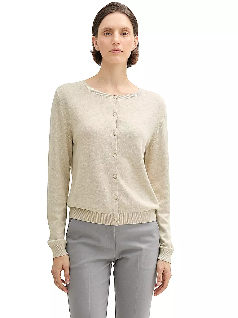 TOM TAILOR Strickjacke beige