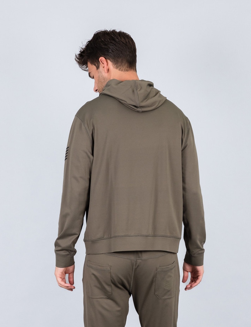 HBT SWEAT À CAPUCHE HOLLY KAKI HOMME