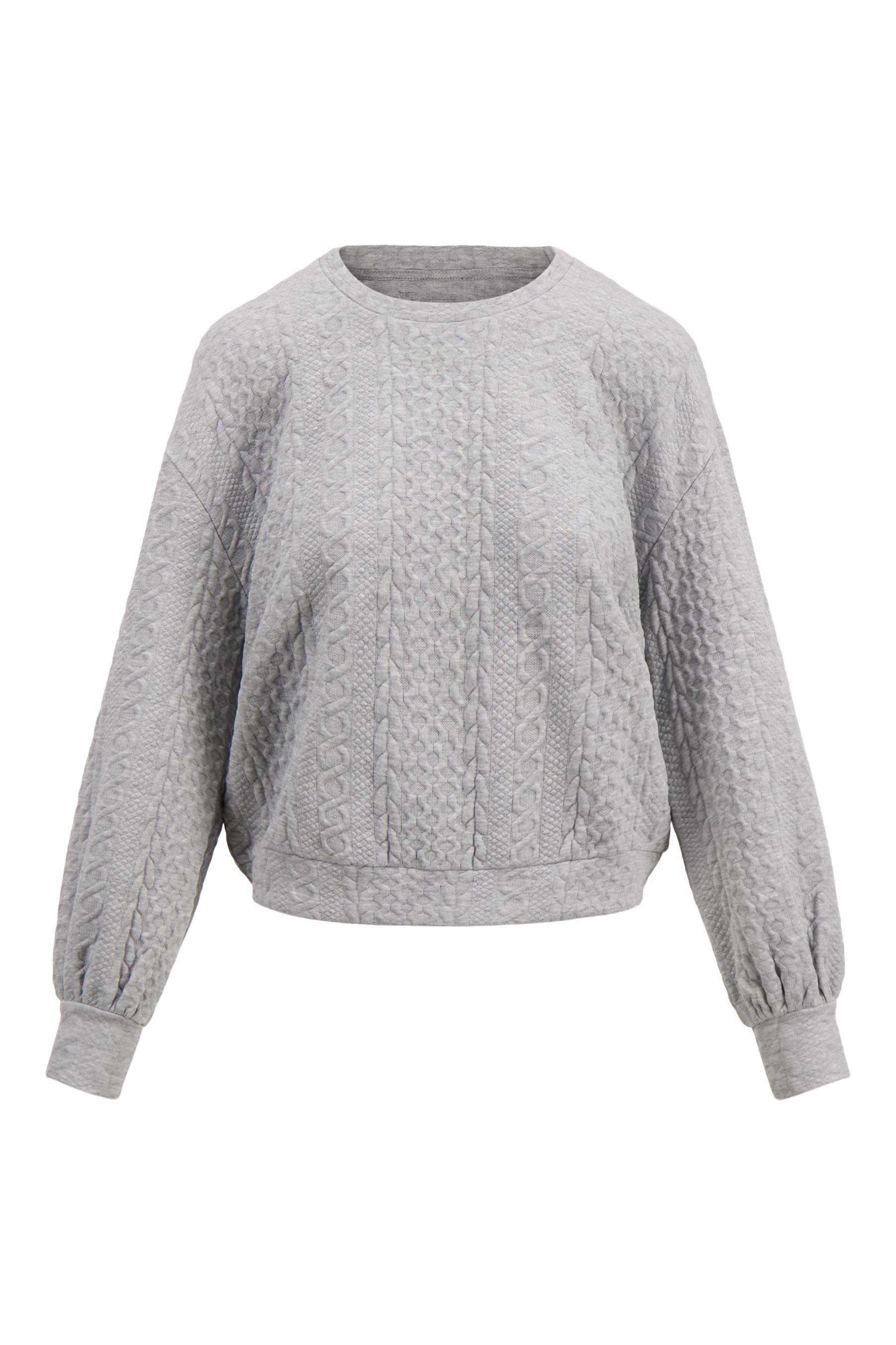 kabel structuur sweater