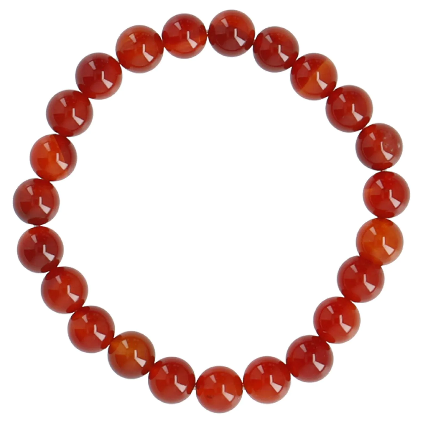 Armband Edelstein-Energie, Karneol/rot