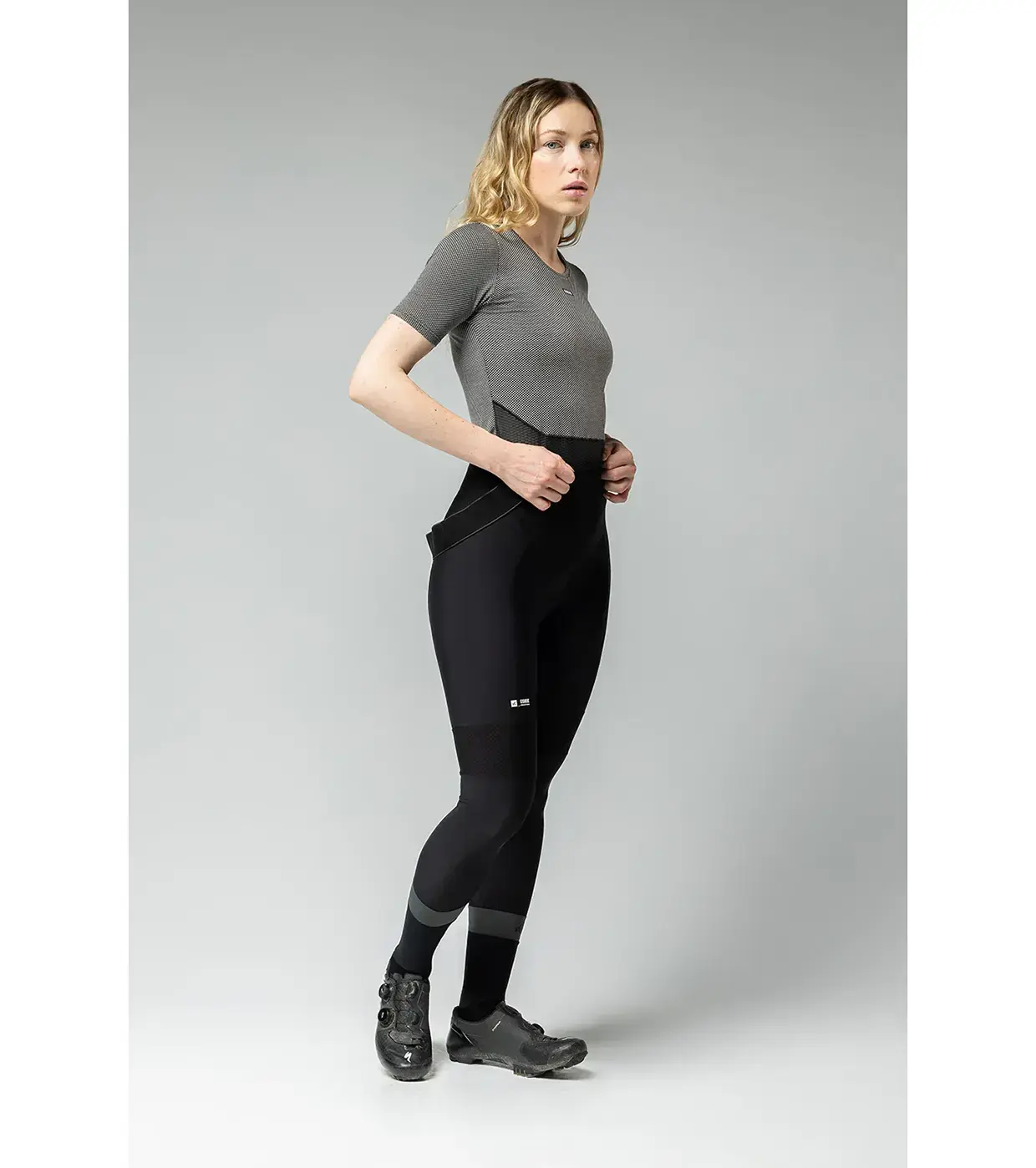 Gobik Cell Skin Ondershirt Korte Mouwen Grijs/Zwart Dames