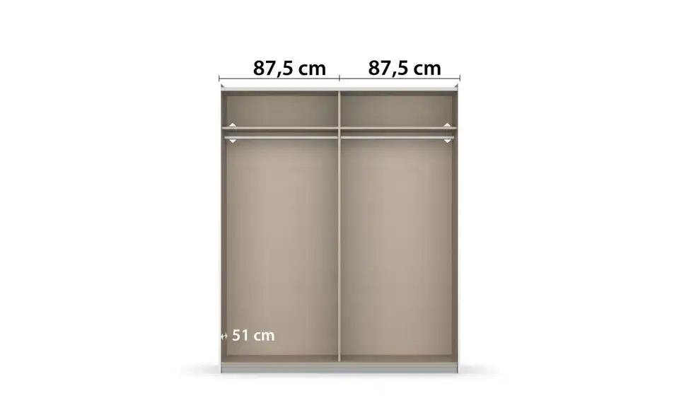 Schwebetürenschrank Aurelia 175 cm