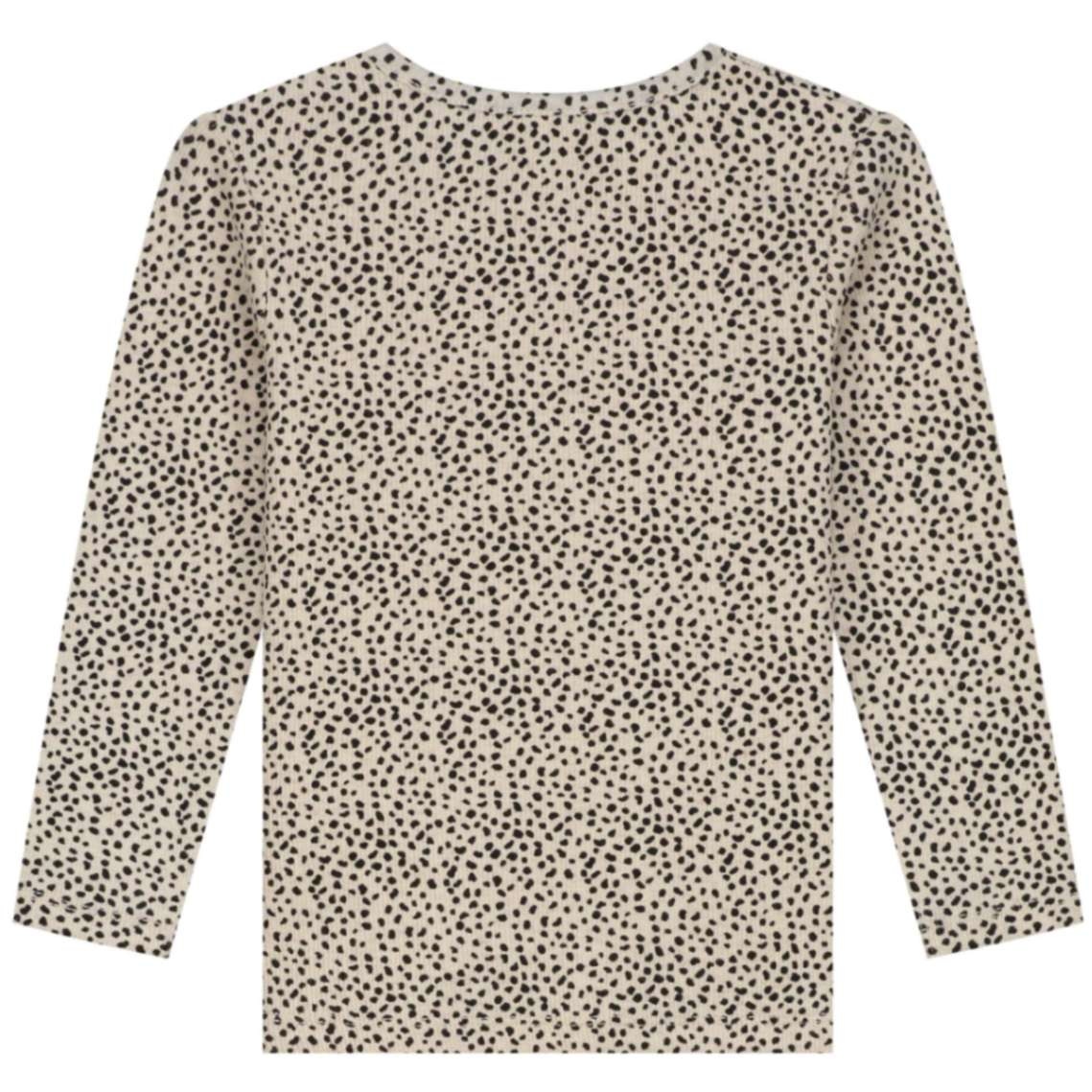 Prénatal peuter shirt lange mouwen all over print bruin