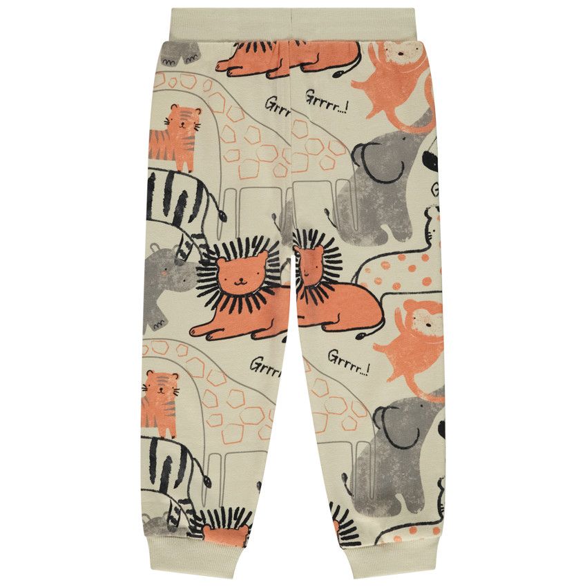 Jogging imprimé safari pour bébé garçon - Ecru