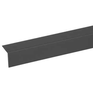 Hoekprofiel antraciet 20x20mm 260cm zelfklevend