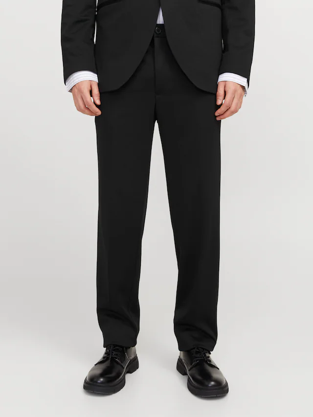Jack & Jones Anzughose »JPRJAXON Businesshose mit mittlerer Bundhöhe«  unifarben, modisch, slim fit, Materialmix