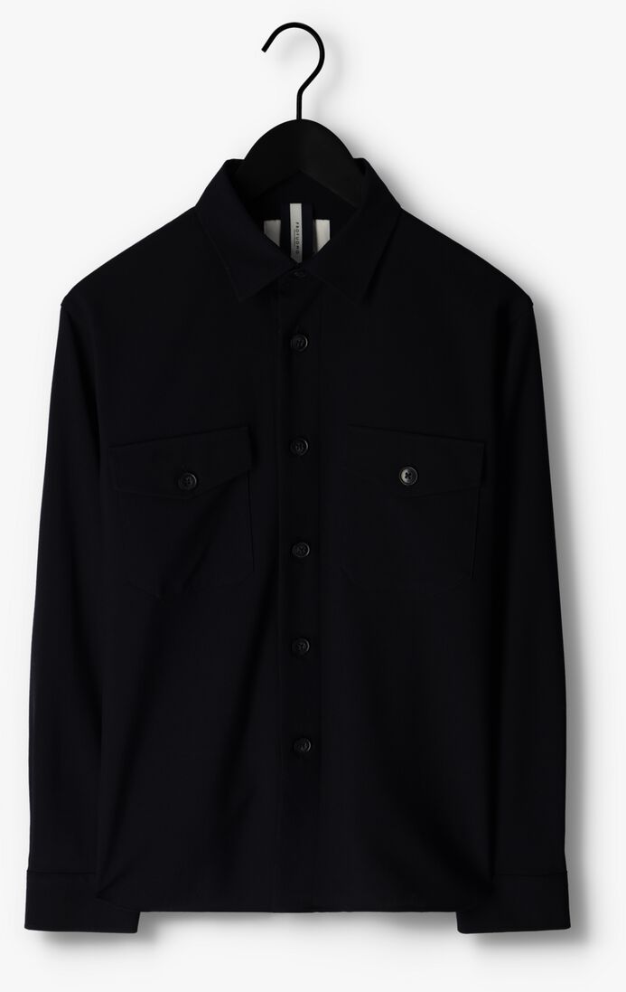 PROFUOMO donkerblauwe profuomo overshirt ppuf10003