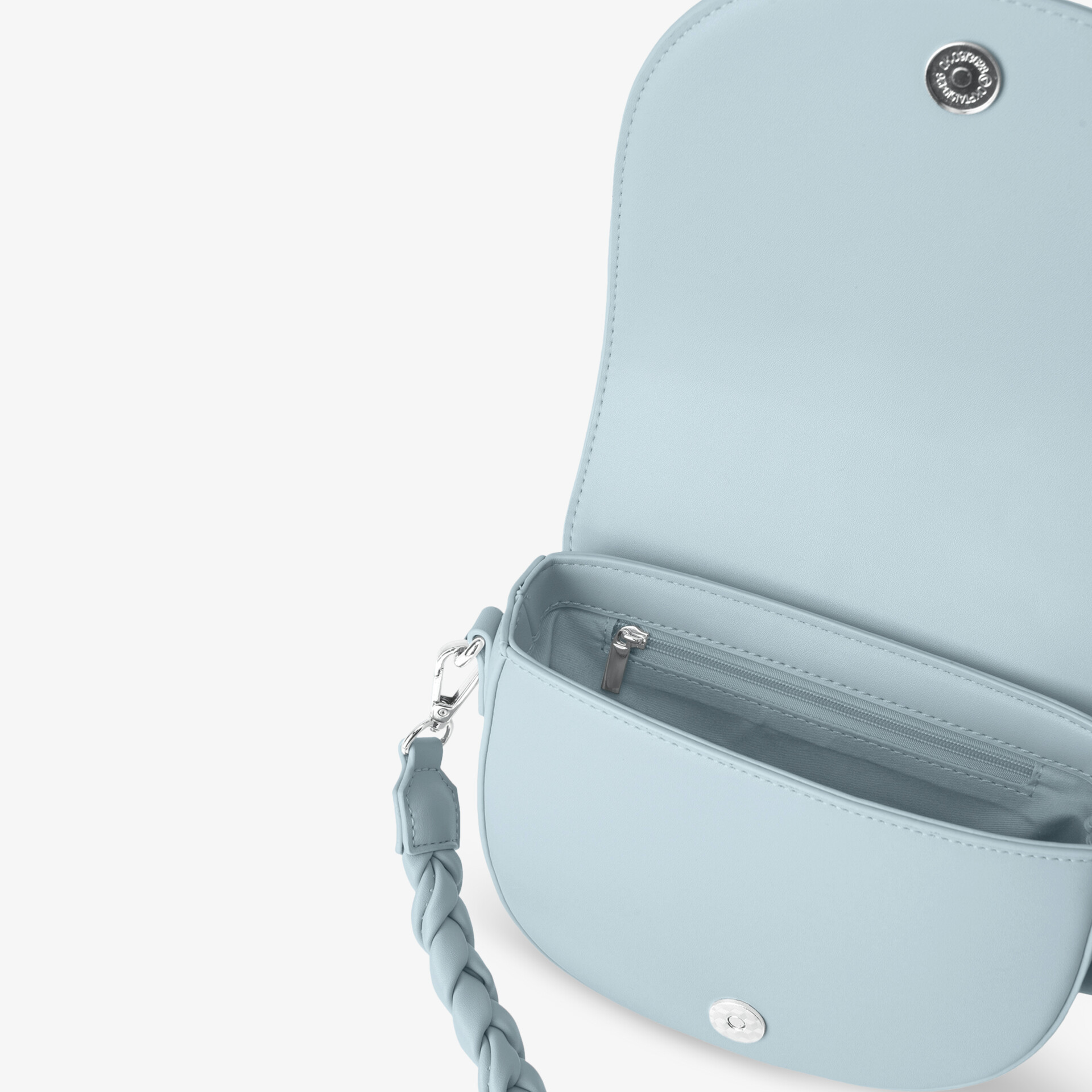 SEIDENFELT Melbu Saddle Damen Umhängetasche blau