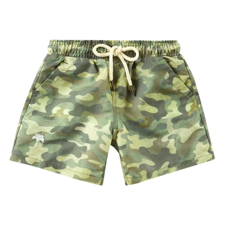 OAS Short de Bain Camouflage | Vert kaki