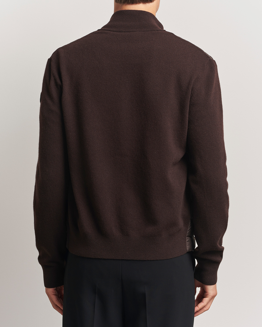 Moncler Full Zip Padded Cardigan Brown