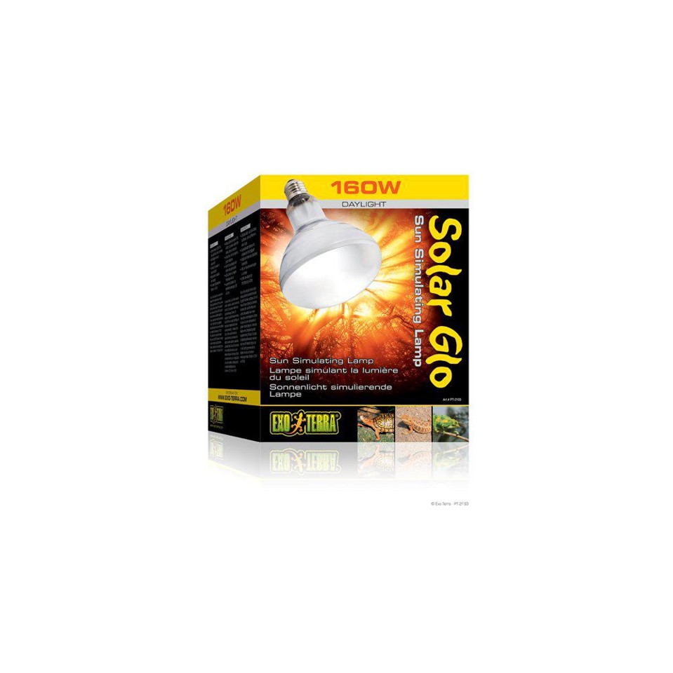 EXOTERRA - Varmelampe Solar Glo 160W Uva/UvbE27