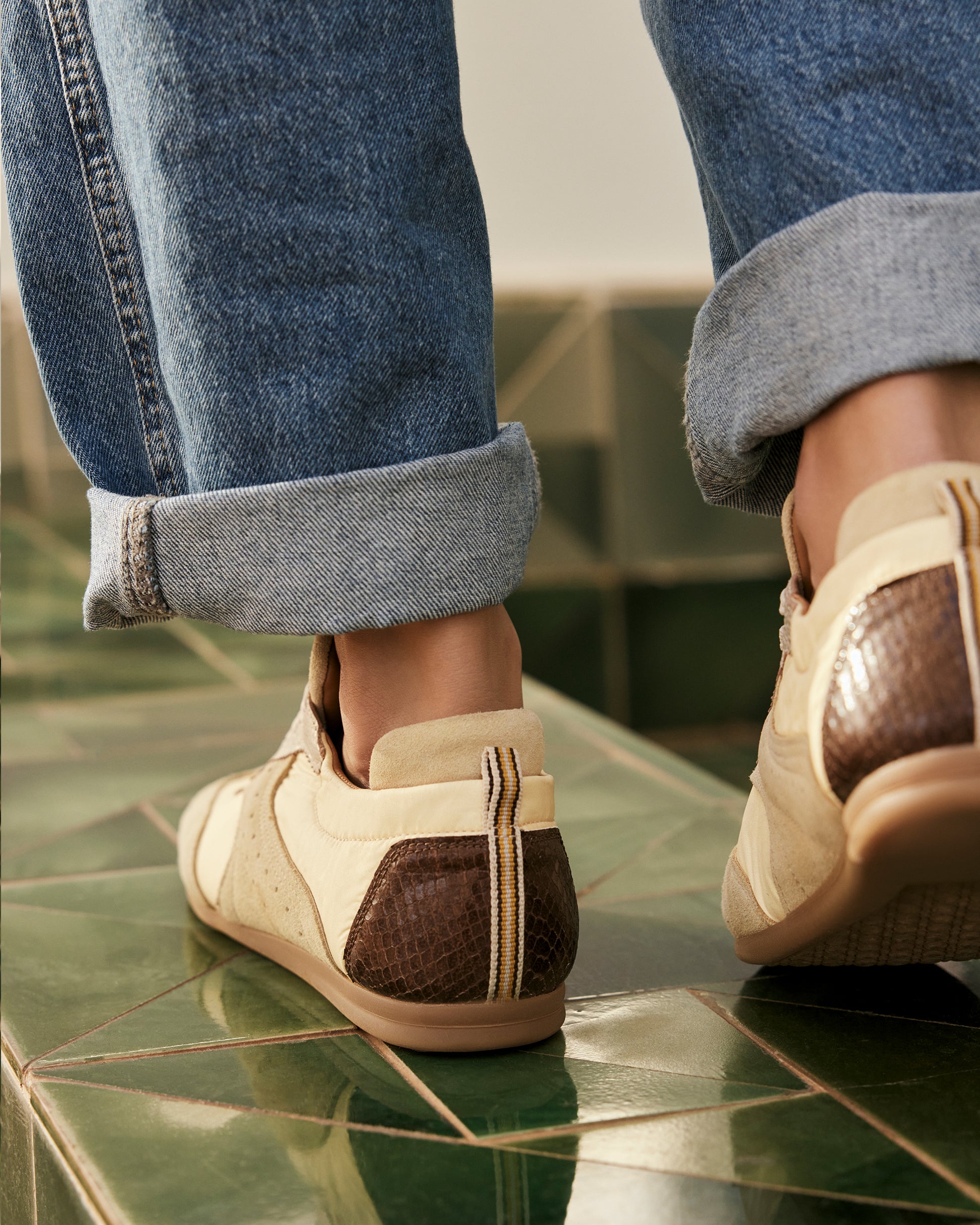 VIA VAI gele dames sneakers June Haylee