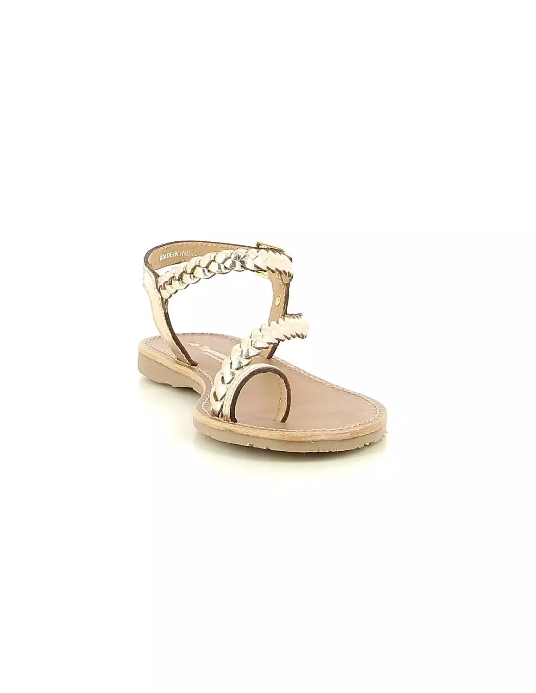 LES TROPEZIENNES DRES HIDEAOR - Sandales & nu-pieds Or
