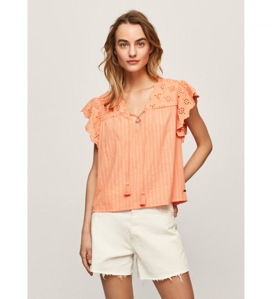 Blusa Pepe Jeans Laranja Anaise