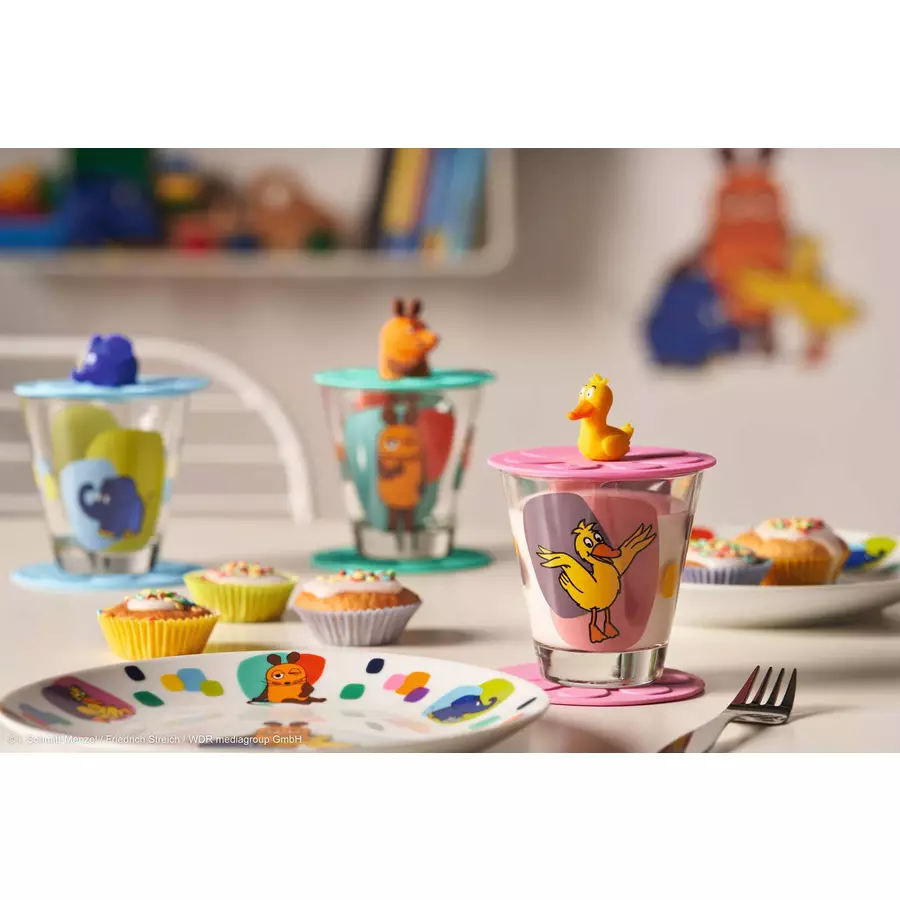 Leonardo Kinderbecherset Bambini Die Maus 215 ml pink-gelb
