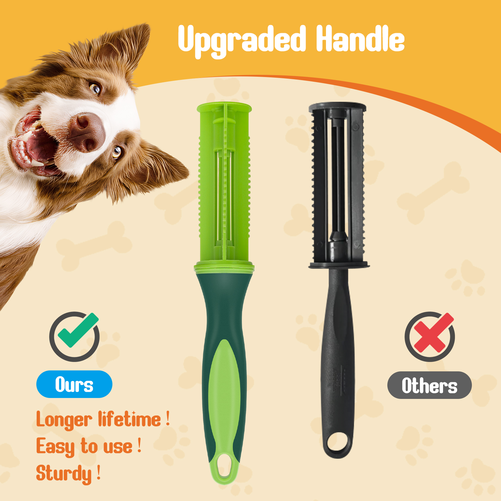 Removedor de Pelos de Animais Nobleza, Rolo Removedor de Pelos, 330 Folhas de Refil para Removedor de Pelos e 1 Cabo, Removedor de Pelos para Cães e Gatos, Pacote com 3, Extra Aderente