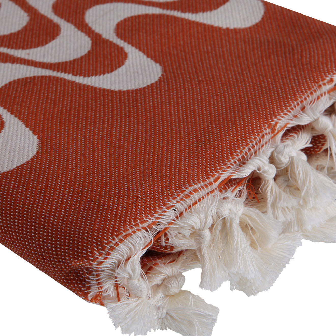 Febronie Fouta reversible Cabana rouge - 100x200 cm