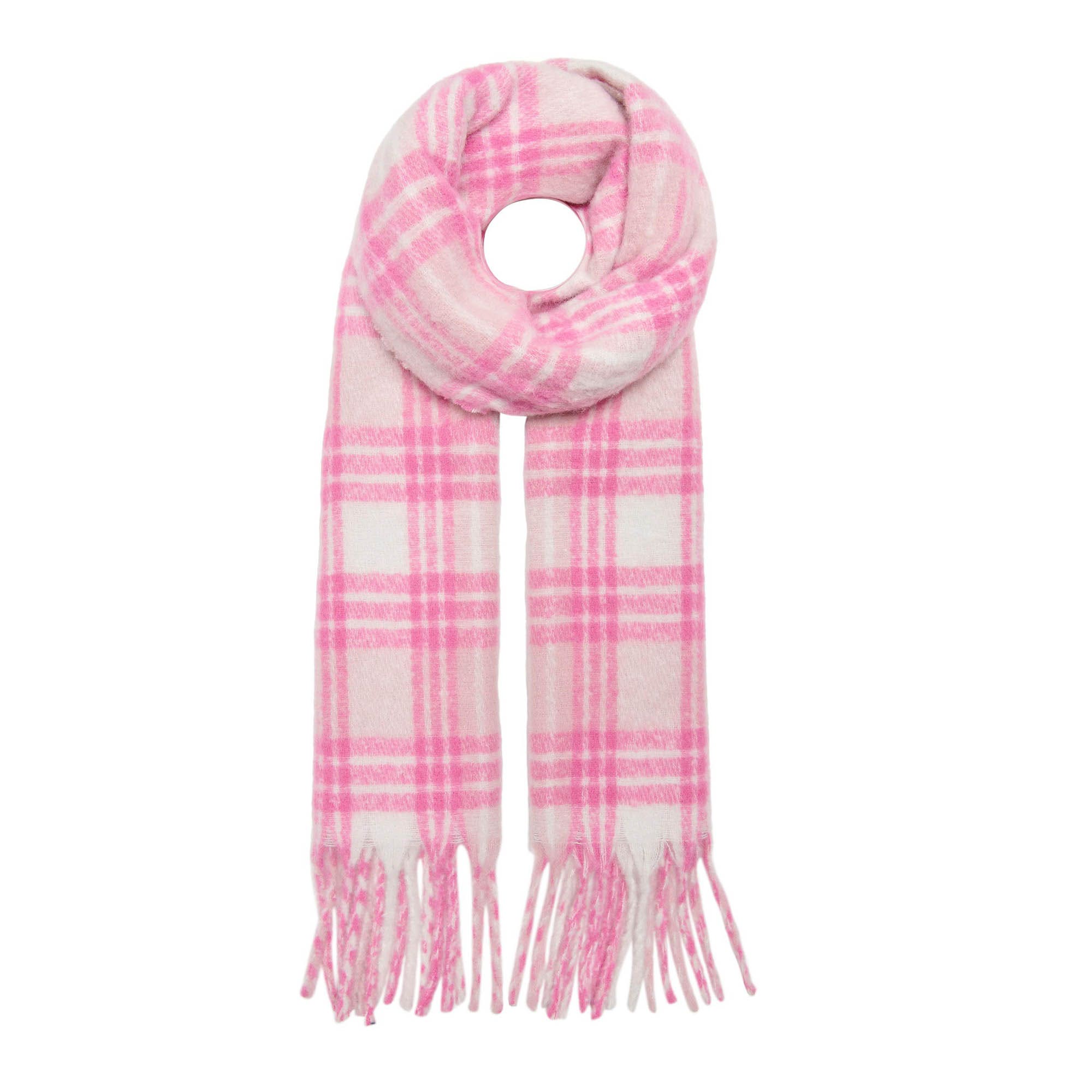 Only  Lima Life Check Frill Scarf