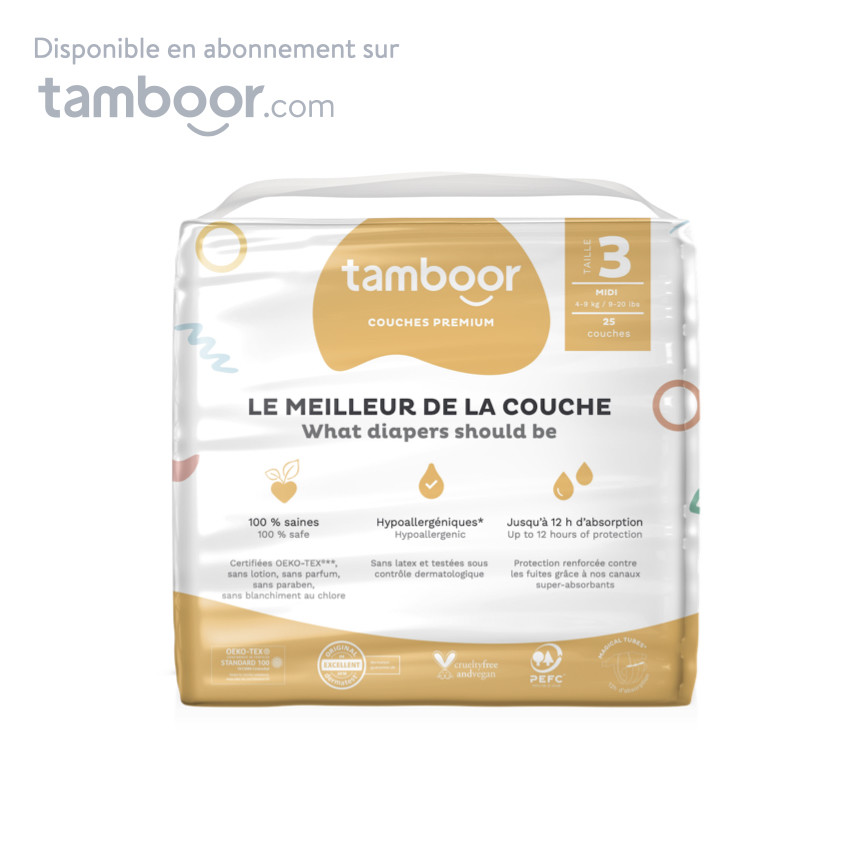 Couche Premium T3 Midi (4-9kg) - x25