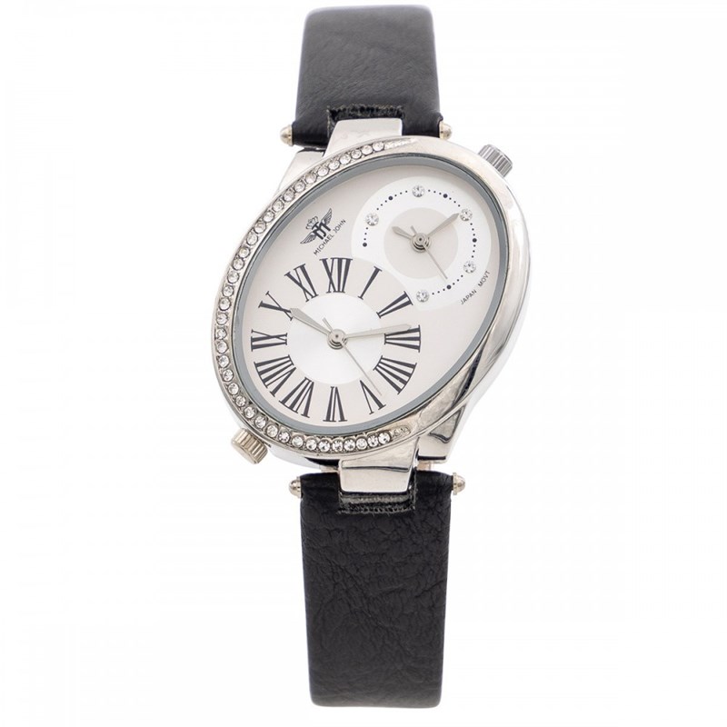 Montre Femme M. JOHN bracelet Cuir Noir