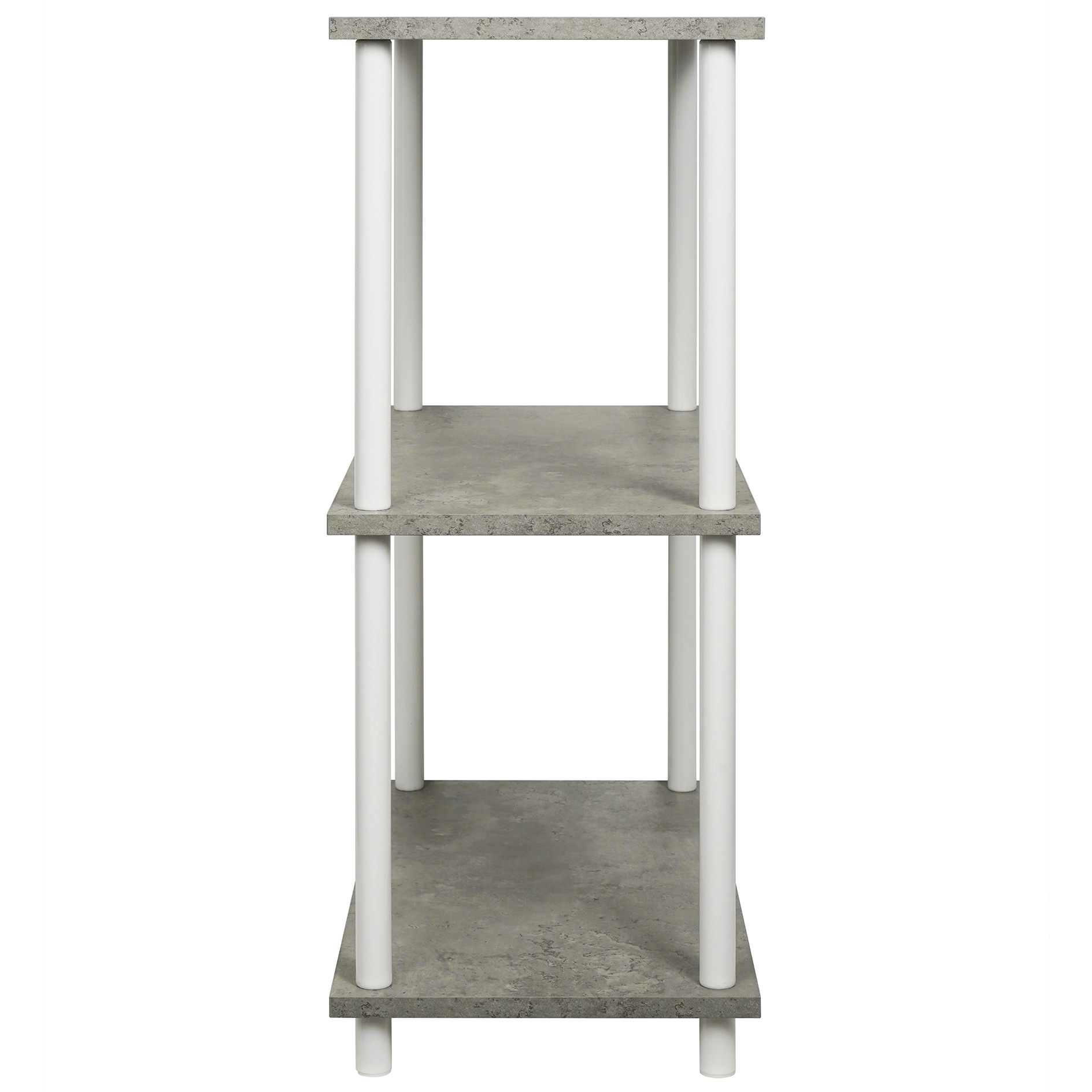Bad-Standregal - Betonoptik - weiß - 76 cm