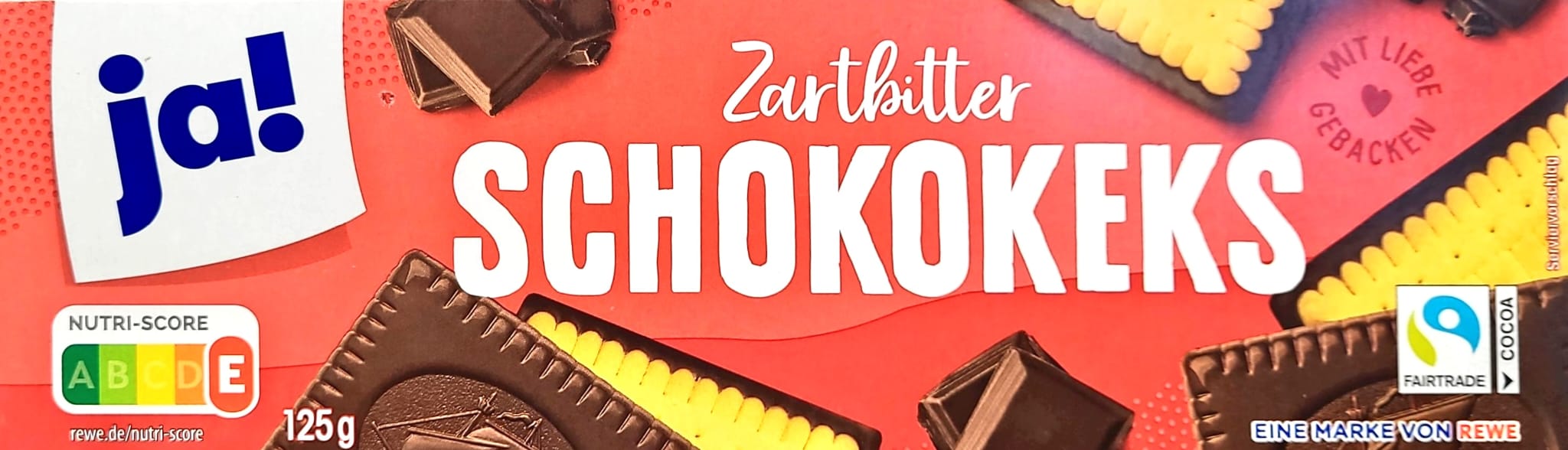 ja! Schokokeks Zartbitter 125g MHD:1.8.25