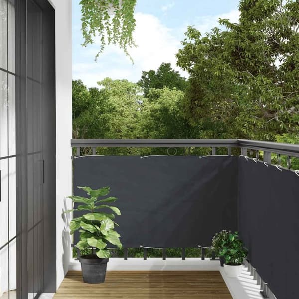 vidaXL Balkongskjerm antrasitt 600x90 cm PVC