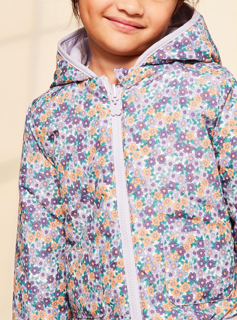 Veste mauve réversible