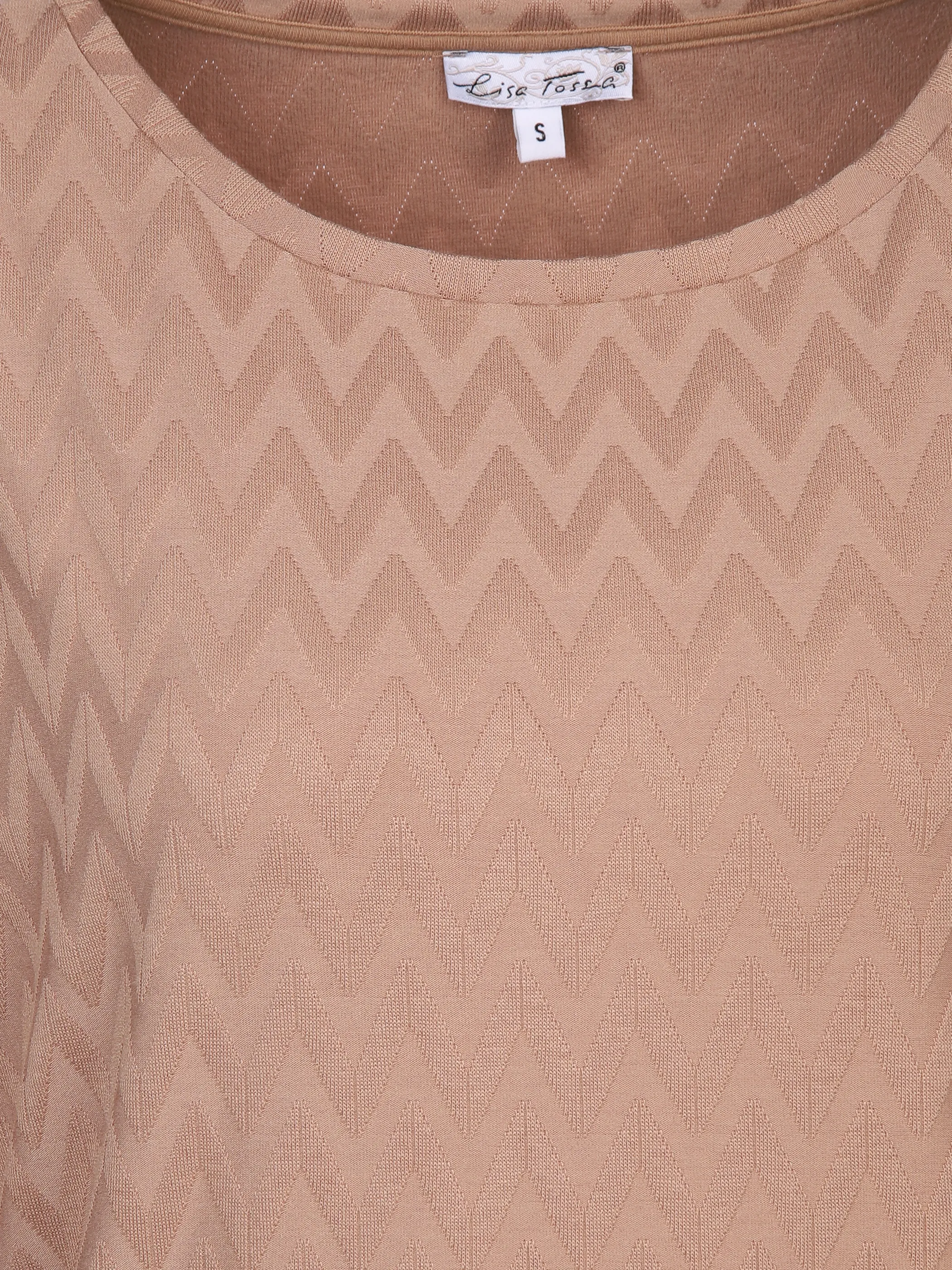 Damen Jacquard Shirt mit 3/4 Arm