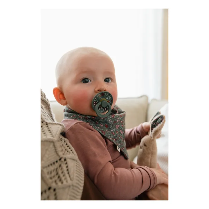 Bibs Tétines en caoutchouc naturel Bibs x Liberty - Set de 2 | Vert forêt