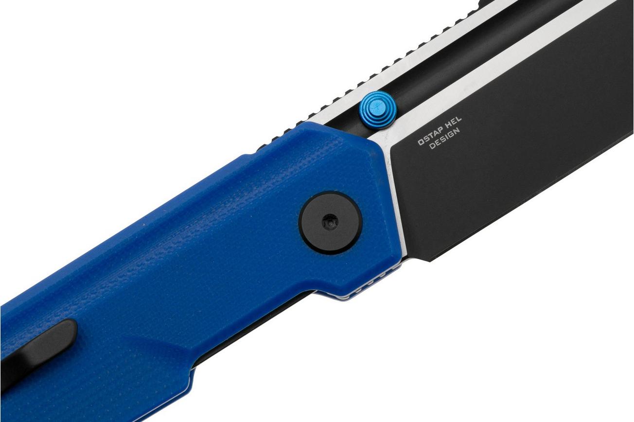 Bestech Tardis BG54G Blue G10, zakmes, Ostap Hel design