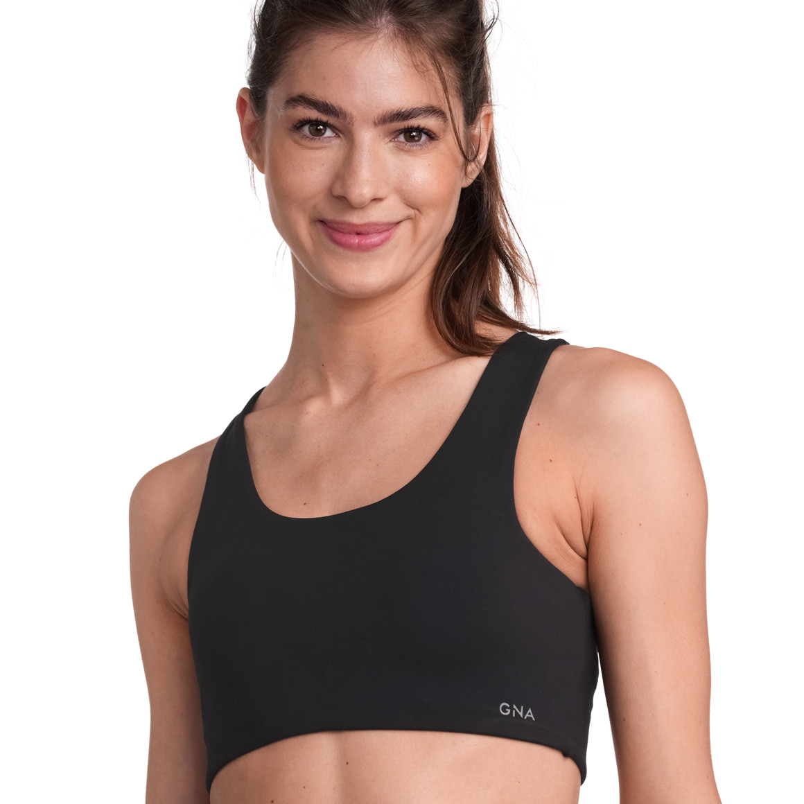 Gina Sports Damen Sport-Bustier unifarben schwarz